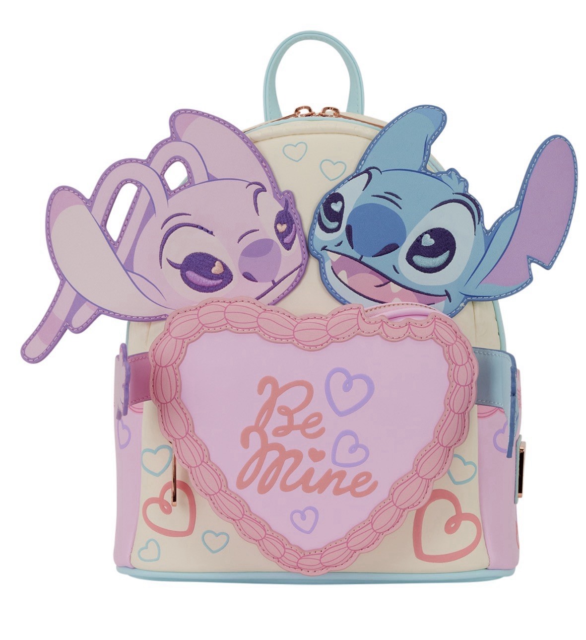 NWT Loungefly Stitch & Angel Be Mine Mini Backpack