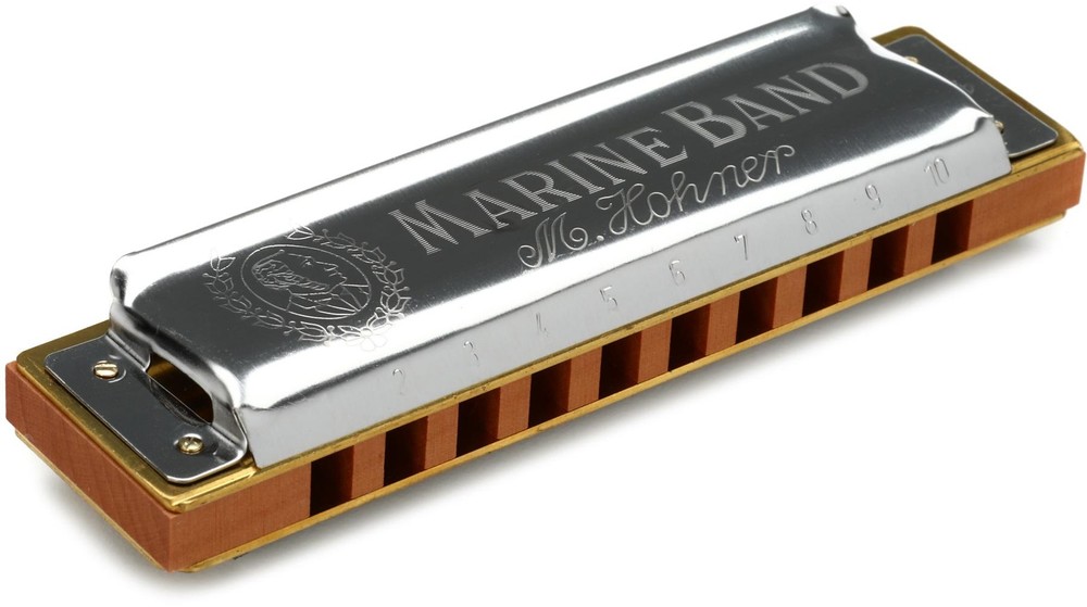 Hohner Marine Band 1896 Harmonica - Key of E Flat (2-pack) Bundle