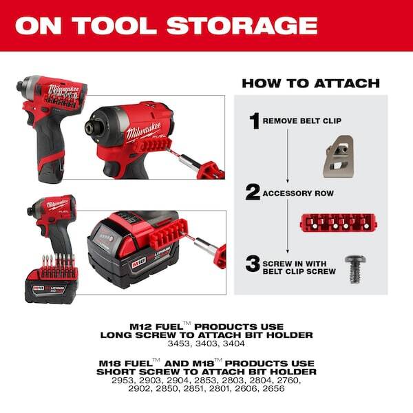 Milwaukee Tool 48-32-9934 Large Case Rows For Insert Bit Accessories (5 Pk)