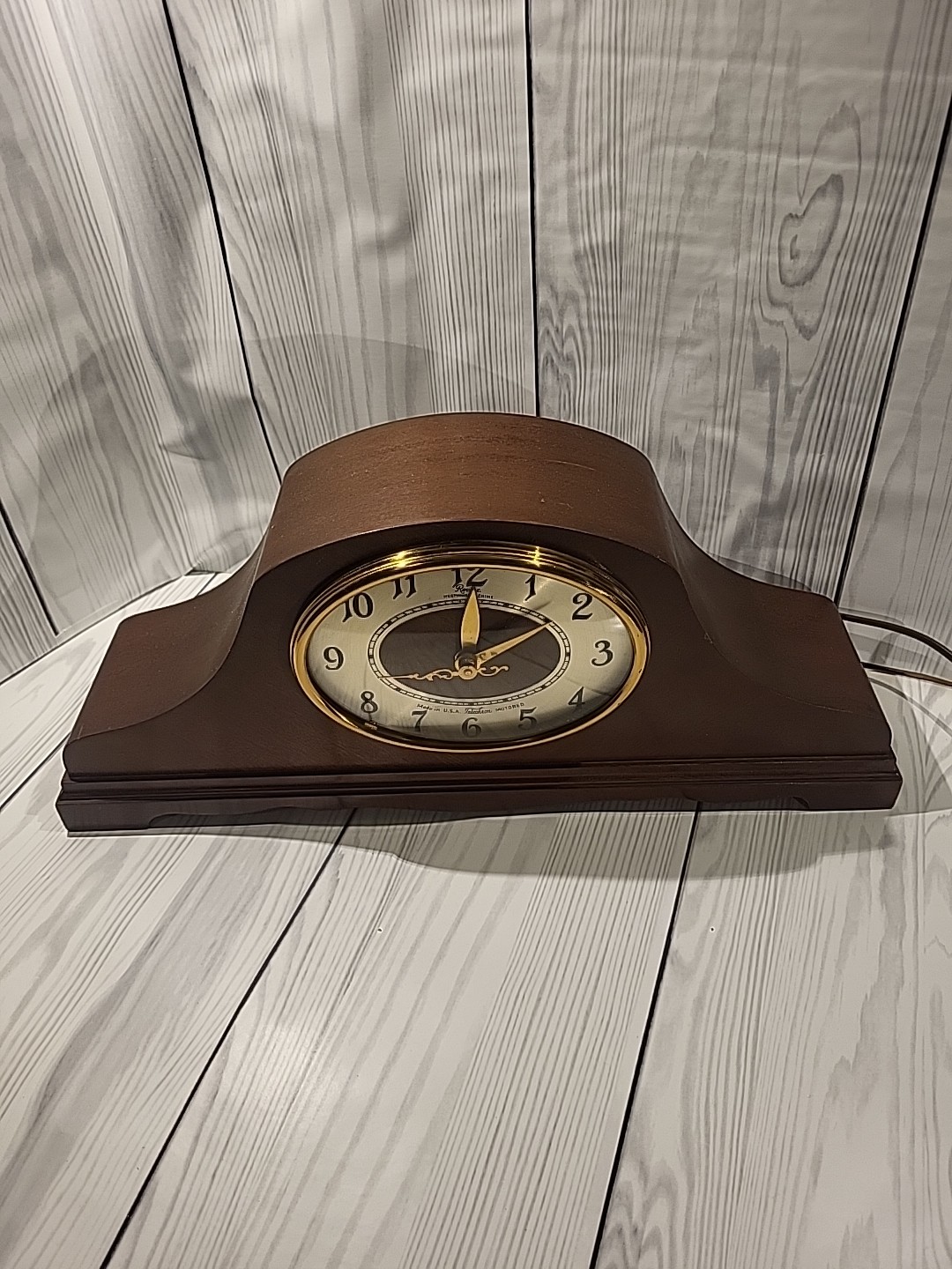 Revere R-913 Westminster Chime Telechron Electric Mantel Tambour Clock Works