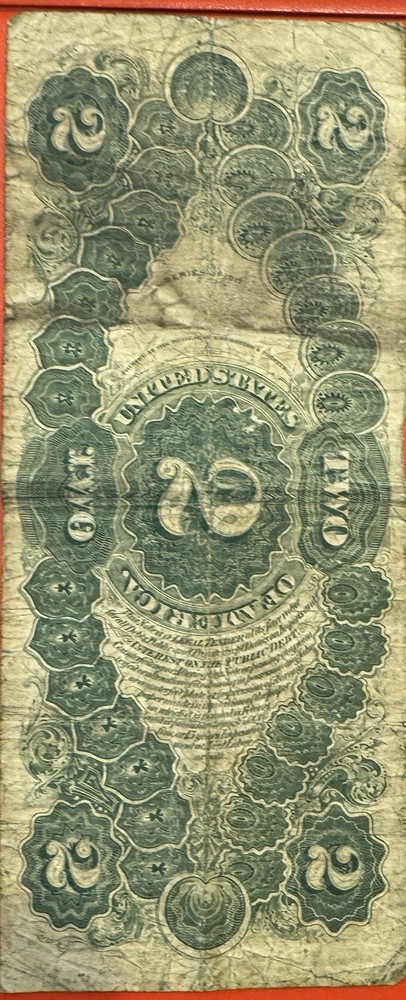 1917 $2 Red Seal Note Jefferson Note In Good Condition