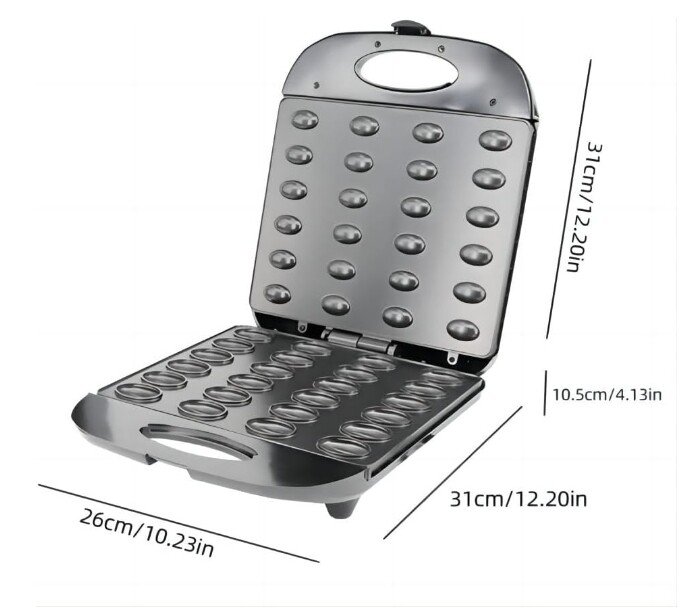 Electric Walnut Cake Maker 24 pcs Capacity Electric Nut Waffle Bread Maker