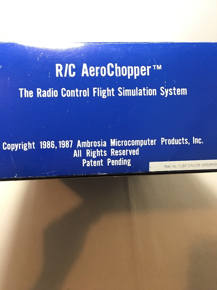 Vintage RC Aerochopper Flight Simulation System Ambrosia-Microcomputer-IBM PC