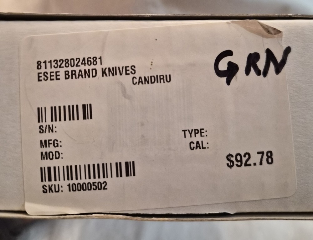Esee Brand Knife Candiru Green