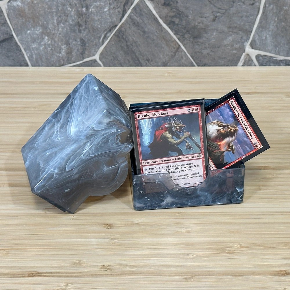 BCW Prism Deck Case Polished Marble Black