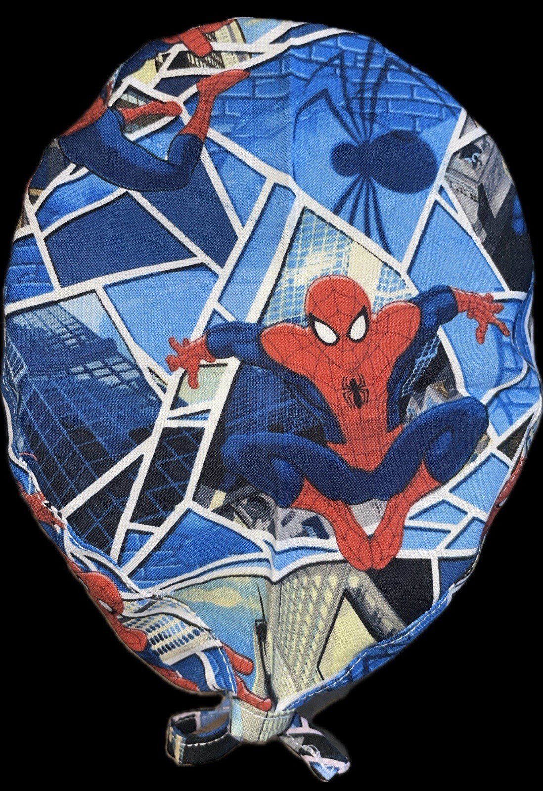 Marvel Spiderman Bricks Scrub Hat Chemo Cap