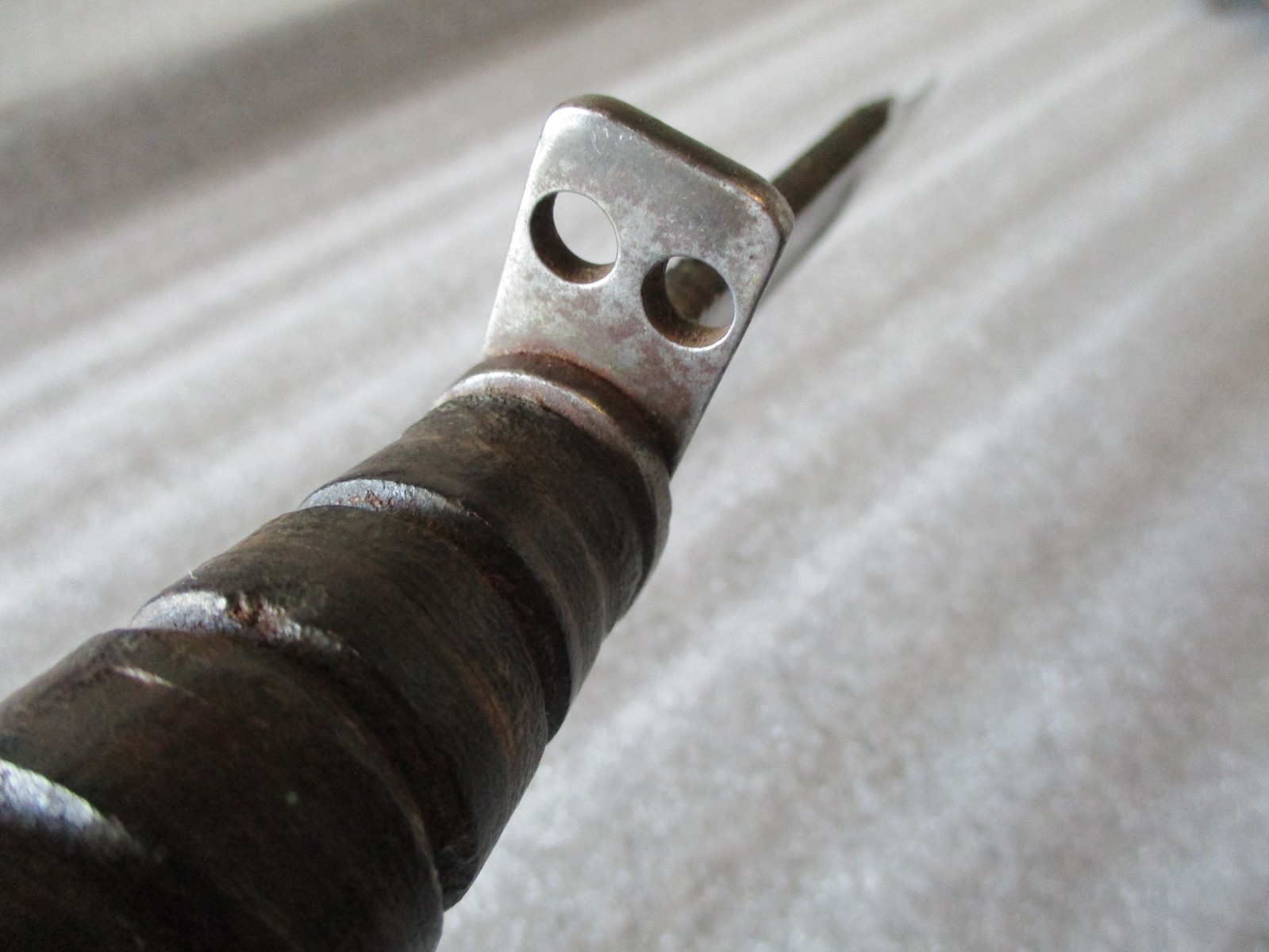 Camillus NY Vietnam Pilot Survival Knife with Sheath & Stone