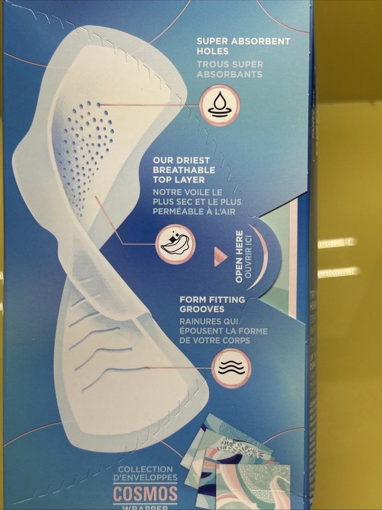 Always Infinity Flex Regular Flow Pads with Wings Unscented, 36Ct X 2 Boxes