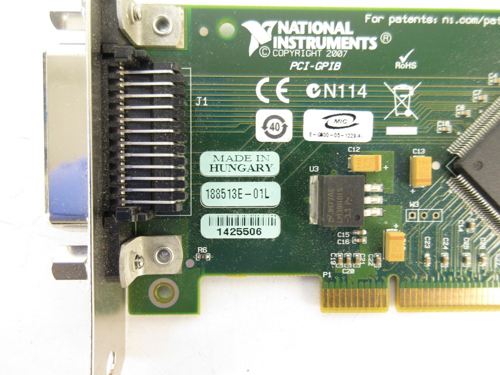 NATIONAL INSTRUMENTS 188513E-01L PCI GPIB INTERFACE CARD
