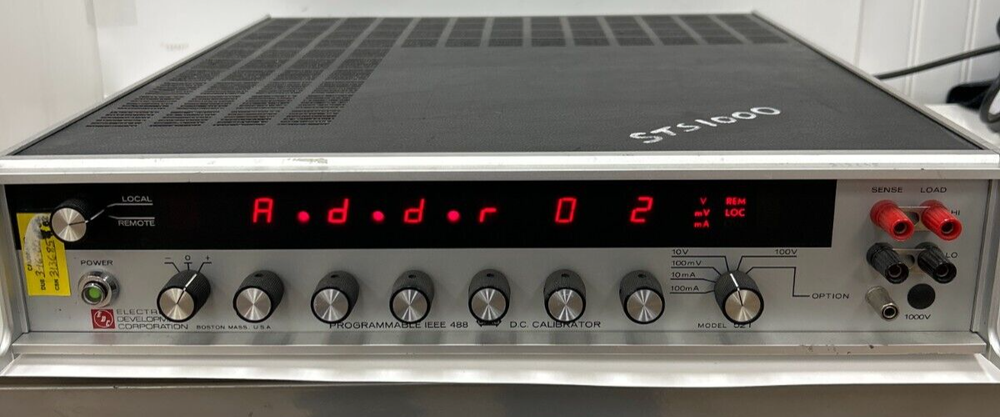 ELECTRONIC DEVELOPMENT CORPORATION D.C. CALIBRATOR MODEL 521