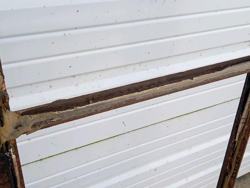 LARGE METAL FACTORY/INDUSTRIAL MULTIPANE WINDOW FRAMES