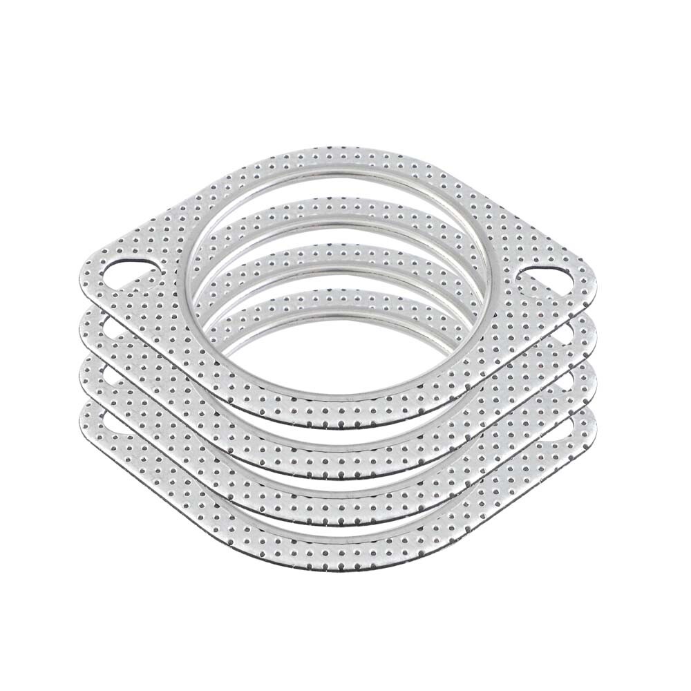 Set of 5 Exhaust Gasket 3inch 2 Bolt High Temp Exhaust Flange Gasket Heavy Duty