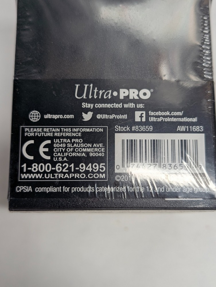 Ultra Pro Eclipse PRO 100+ Deck Box BLACK Locking Lid w/ 1 Card Divider