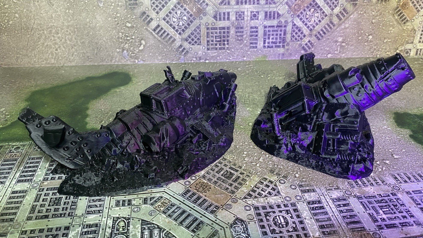 Tabletop Terrain: Crashed Planes\Scatter Terrain Warhammer 40K Compatible -7 PCS