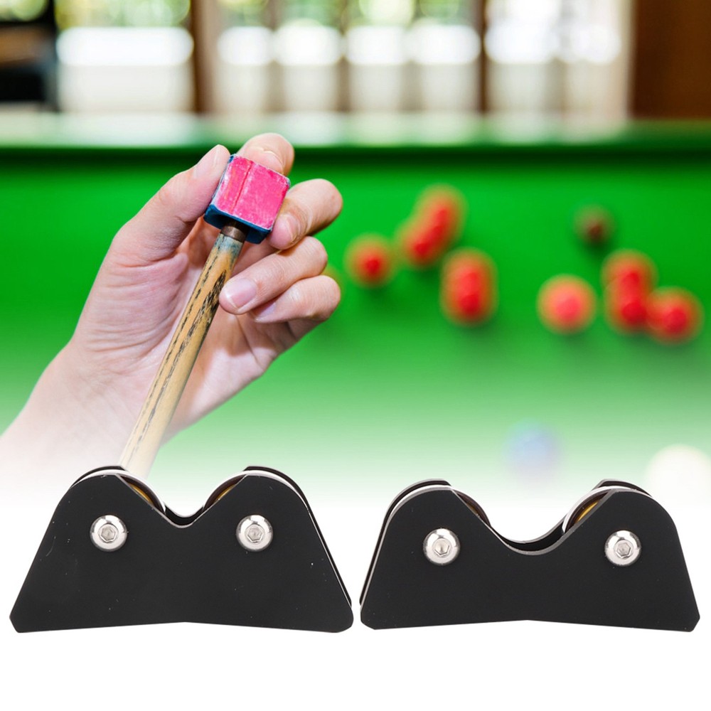 2pcs Pool Cue Straightness Checker Roller Detector