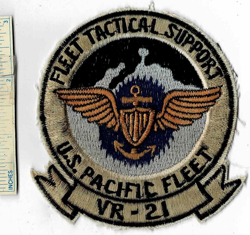 Vietnam War VR-21 Fleet Tactical Support Squadron US Navy Ship Shoulder Patch