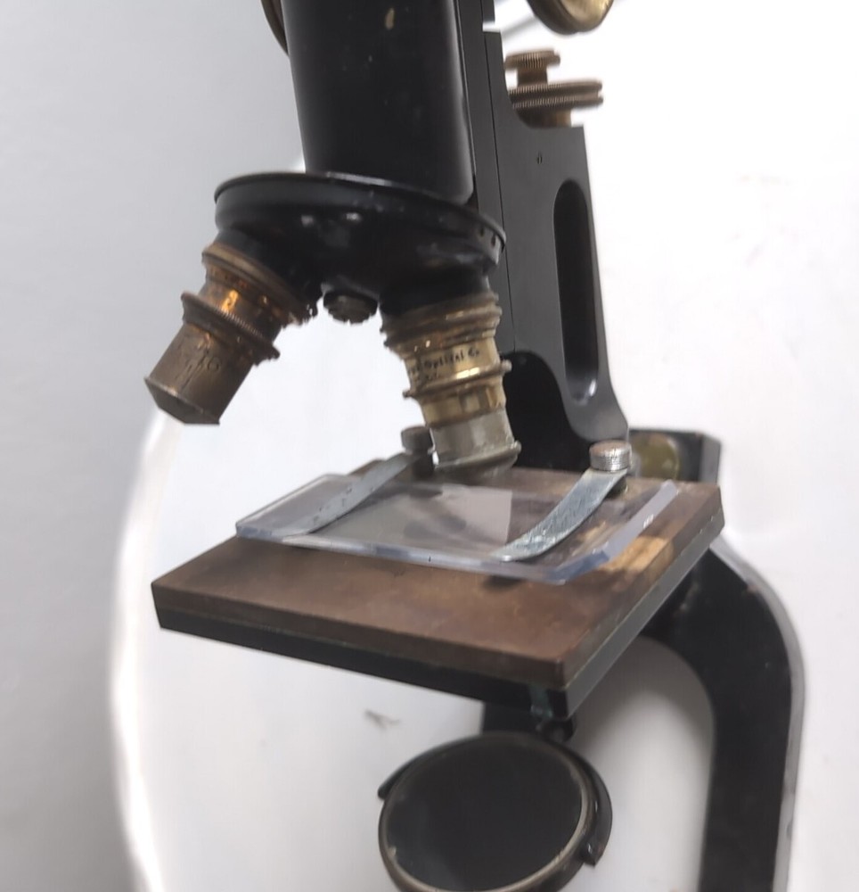 Antique 1907 Bausch & Lomb Jug Handle Microscope