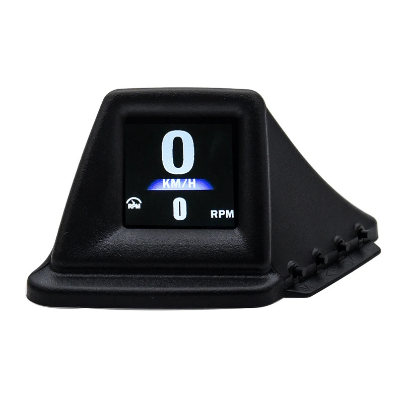 New Multi-function HUD Gadget OBD2+GPS On-board Computer A-pillar Trim Install R