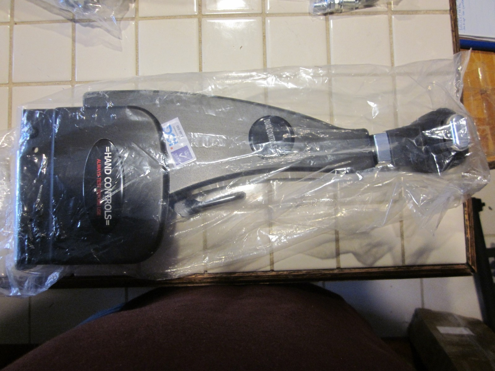 A permanent,safe install car hand control. Disabled/Handicapped New.