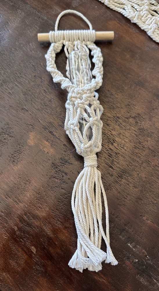 Macrame Mini Plant Propagating Holder/Hanger - New
