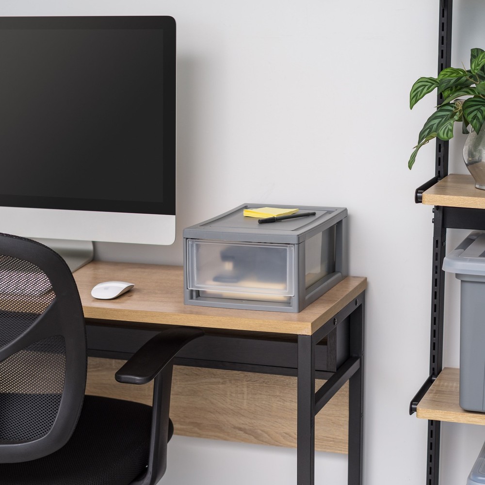 IRIS 6 Qt Small Plastic Drawers, under Bed Storage Bins, Stackable, Modular 5Pk