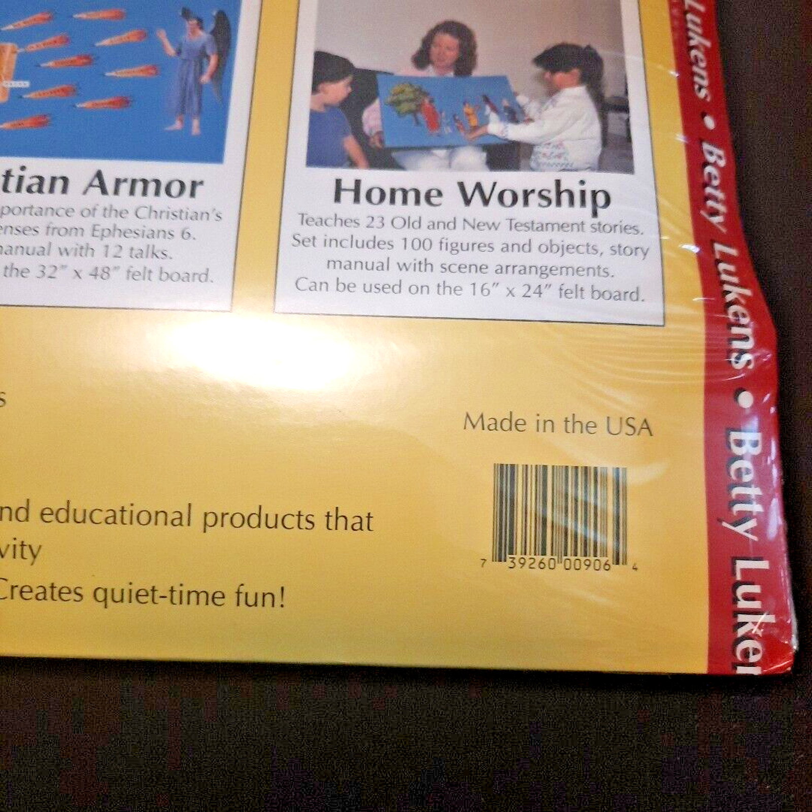 Vintage Betty Lukens Felt Bible Activity Learning Tabernacle Kit Uncut Rare New