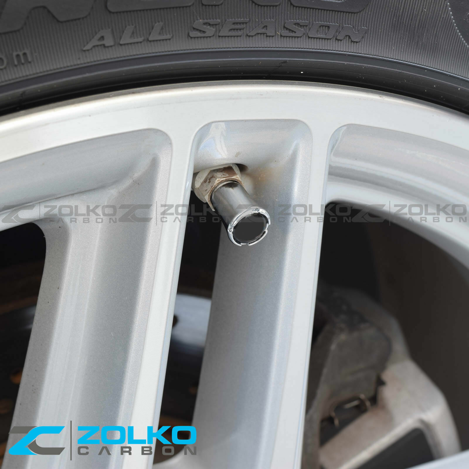 VALVE STEM CAPS WHEEL TIRE CHROME - US SELLER