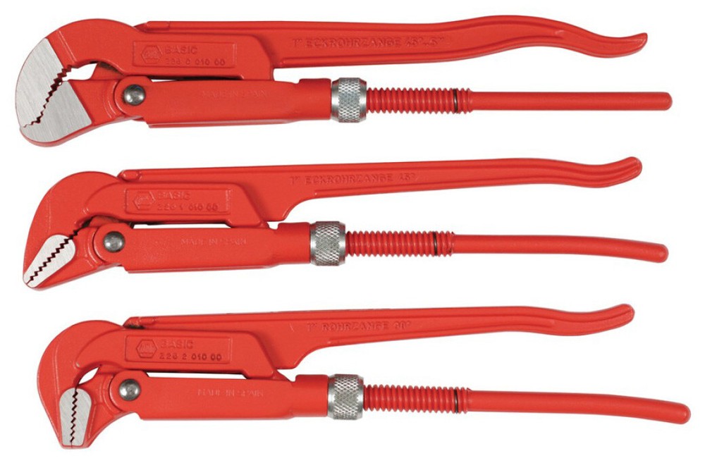 Pipe Wrenches 12" 3pc Set, Wiha 32995