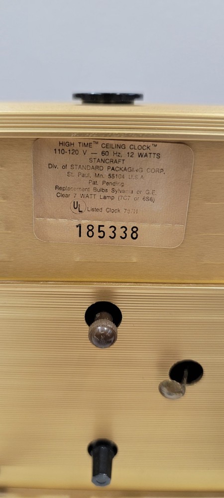 Mid Century Modern High Time Ceiling Clock