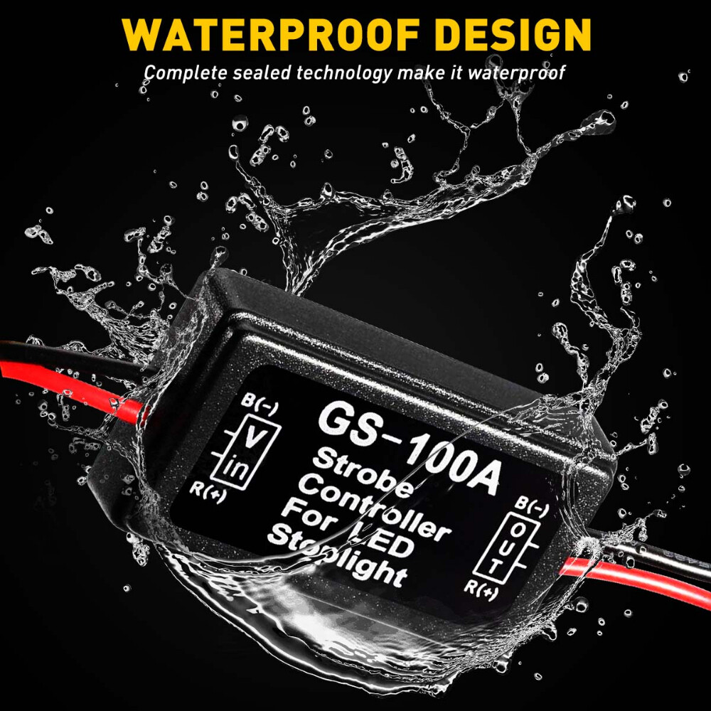 4 PCS Flash Strobe Controller Box Flasher Module for LED Brake Tail Stop Light