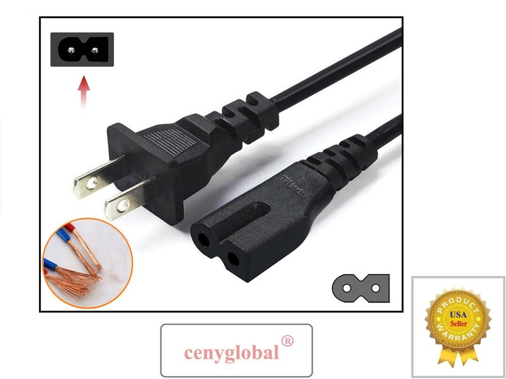 AC Power Cord Cable Plug For JVC Ultra Compact Component Stereo System CD Player