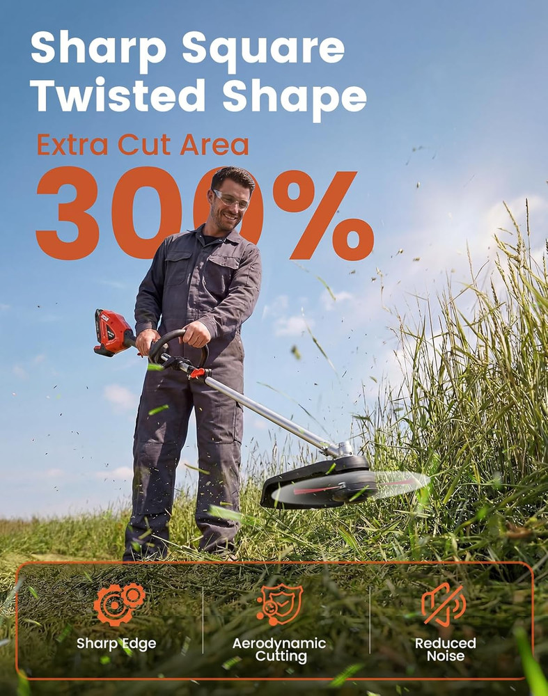 Weed Eater String .105" 460FT Twisted Square for Gas String Trimmer