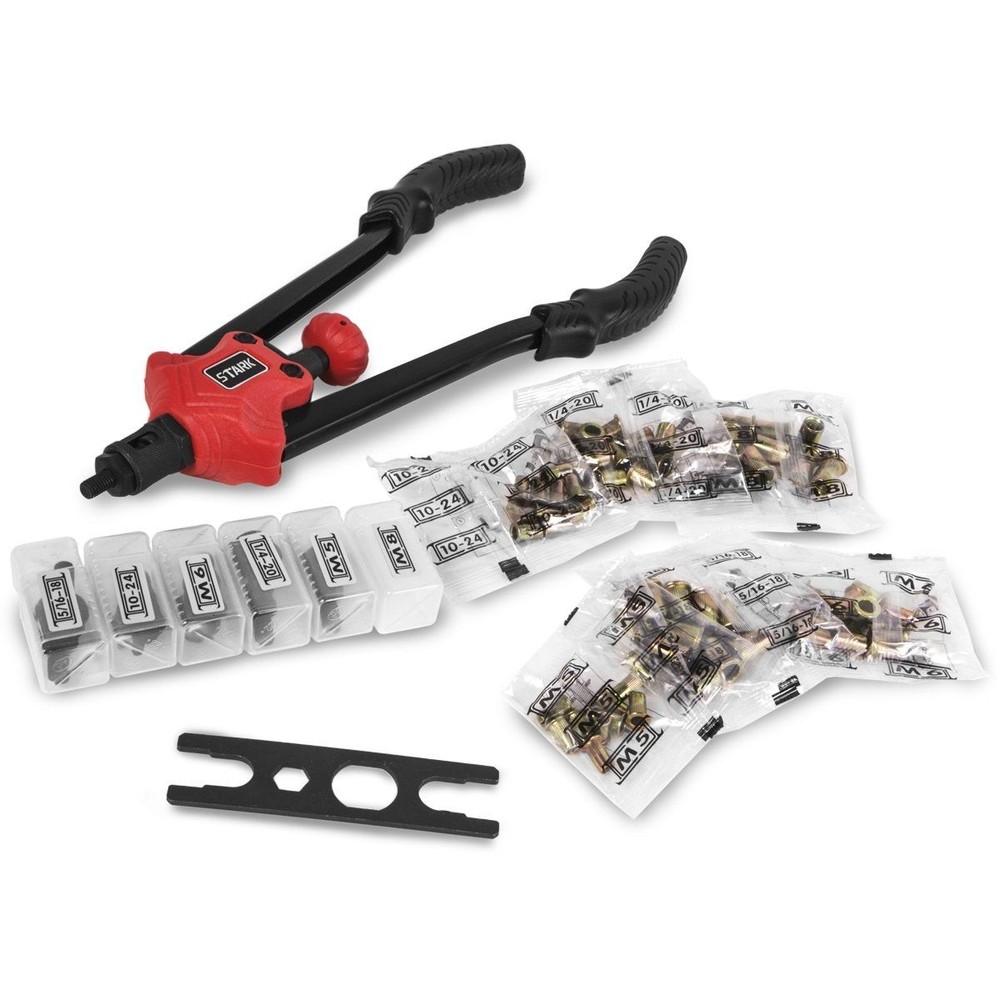 SAE and Metric Thread Setting Nut Riveter Insert Rivet Riveting Tool Kit Set Set