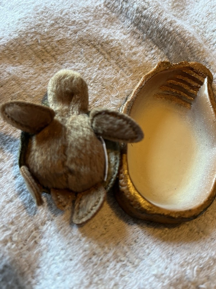 Our Generation Fabric Turtle Figurine with Resin Shell Base