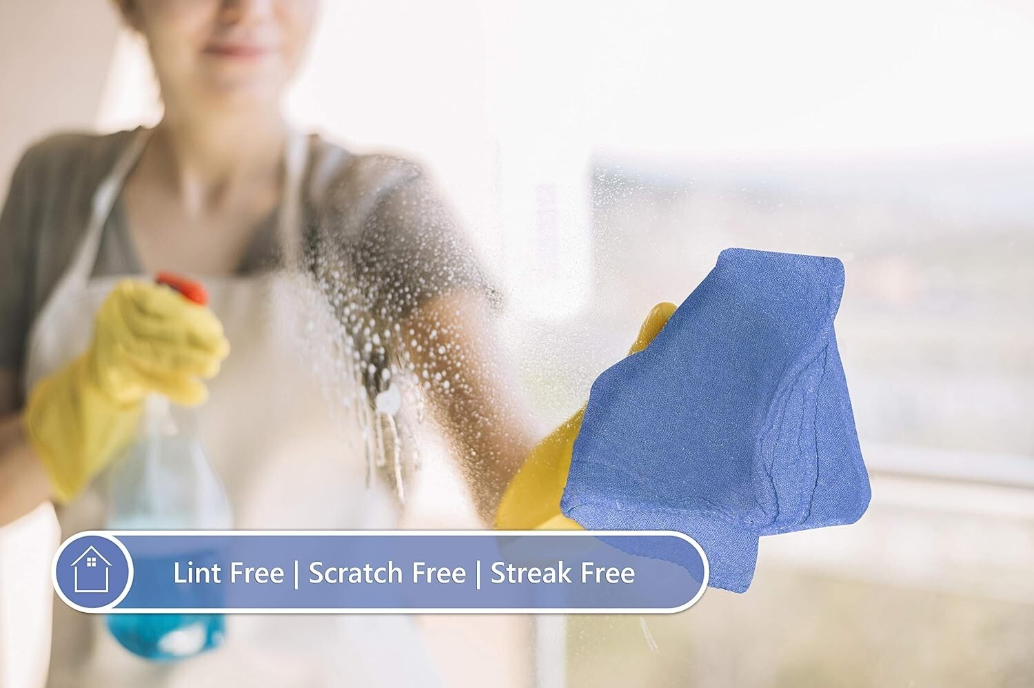 100 INDUSTRIAL SHOP RAGS / CLEANING TOWELS BLUE WITH 10 FREE SHOP TOWELS