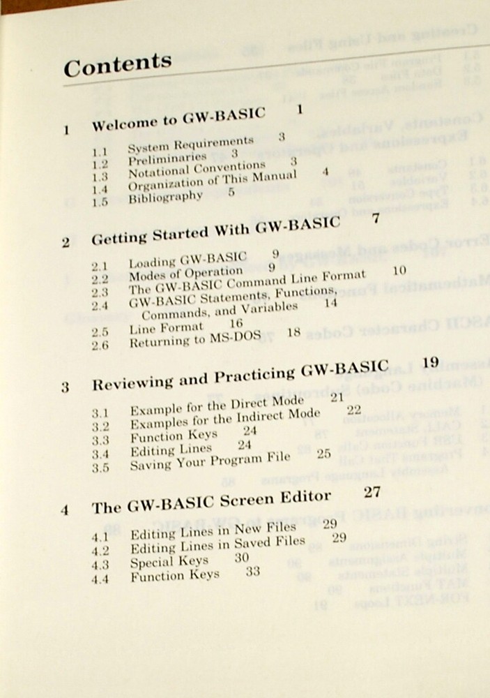 GW BASIC for the AST Computer