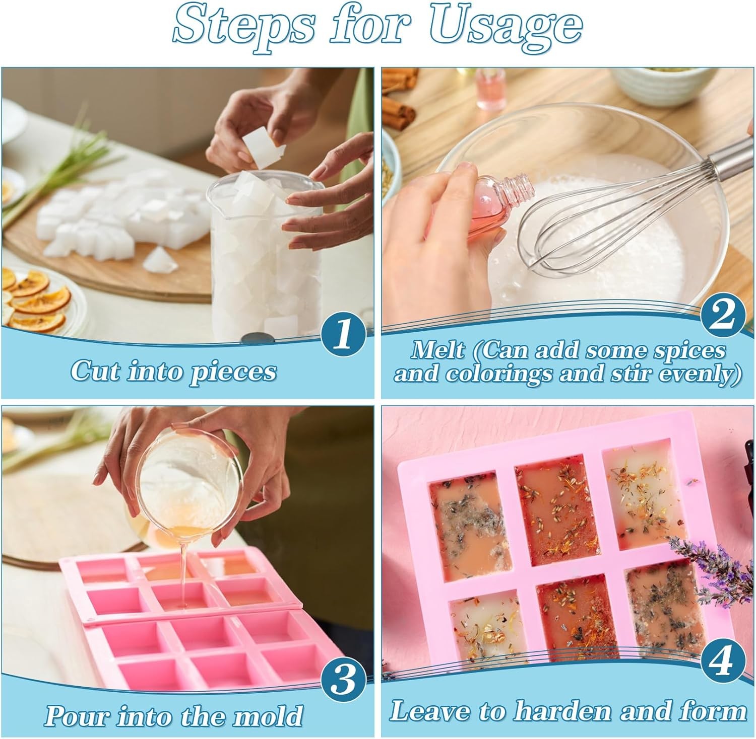 Soap Base Natural 14.8oz - Clear Glycerin Base for Soap Making Melt and Pour Org