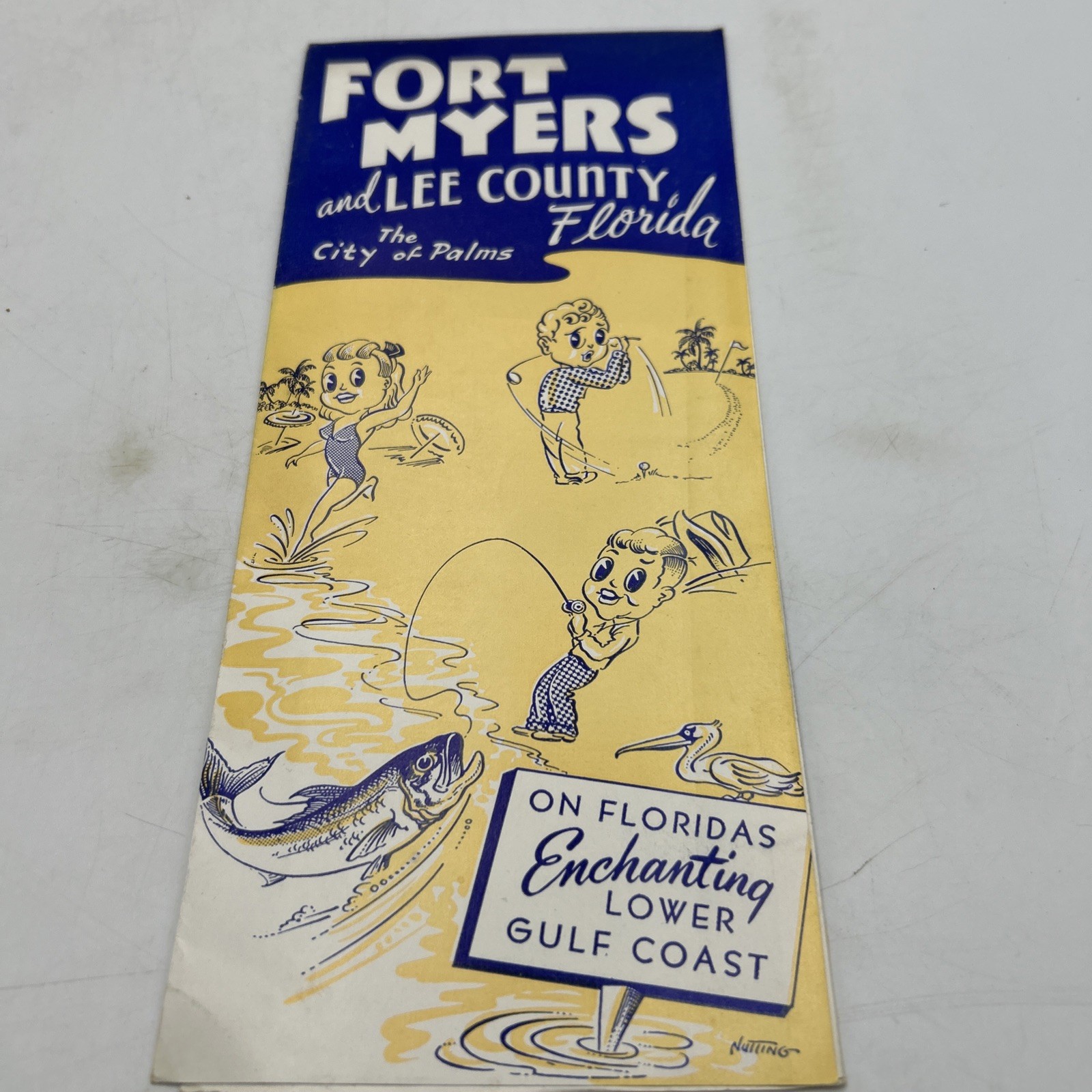 1950s Fort Myers Florida Travel Brochure Vintage