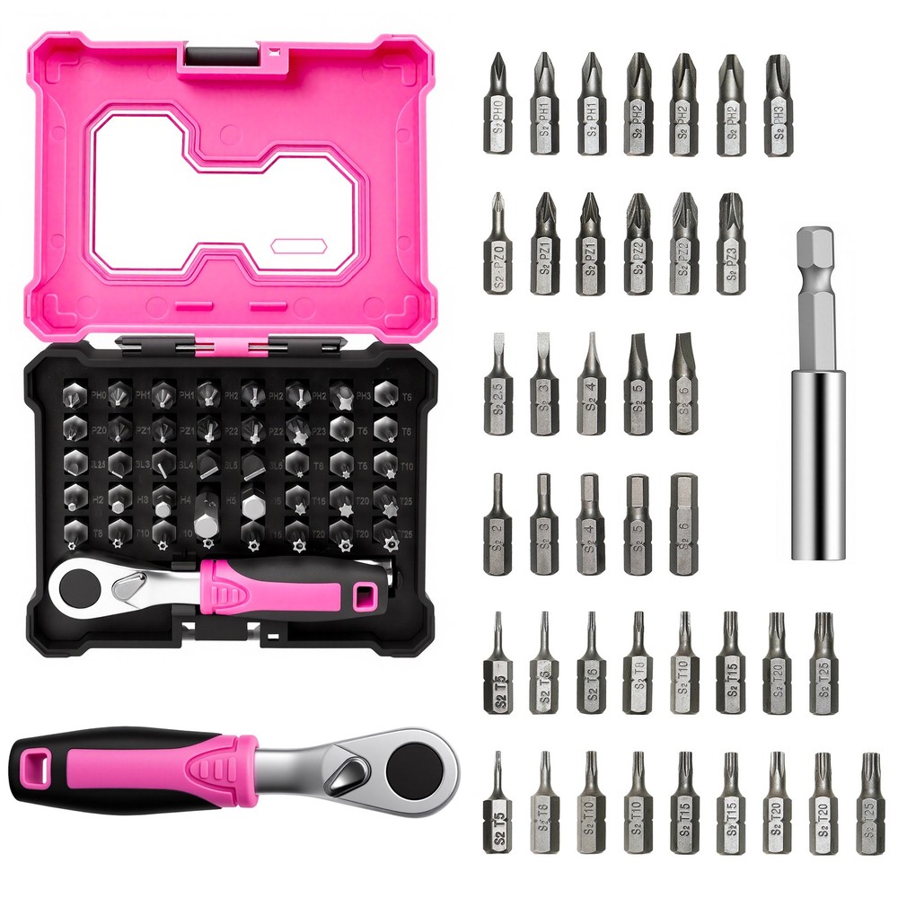 Compact Mini Ratchet And Bit Set Durable Precision Screwdriver With Carry Case