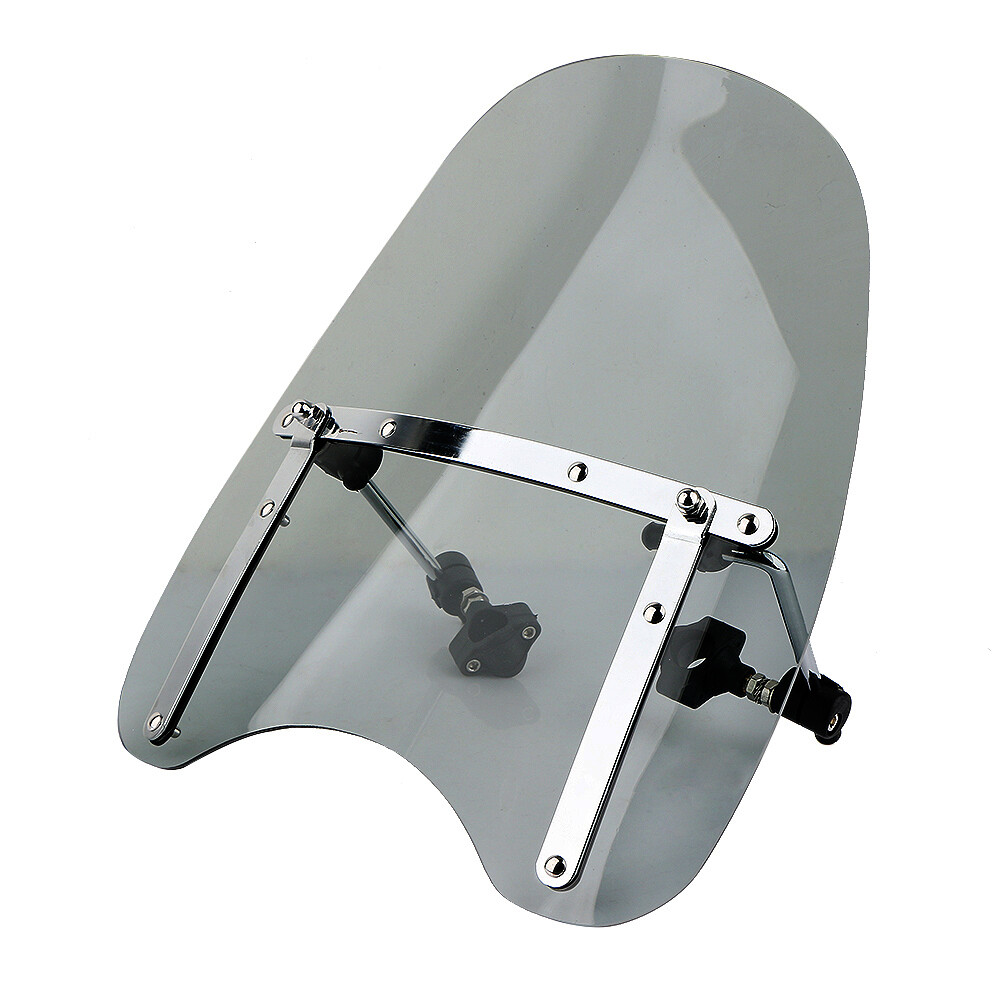 US Large Motorcycle Windshield Wind Screen Deflector bike Windscreen Universal
