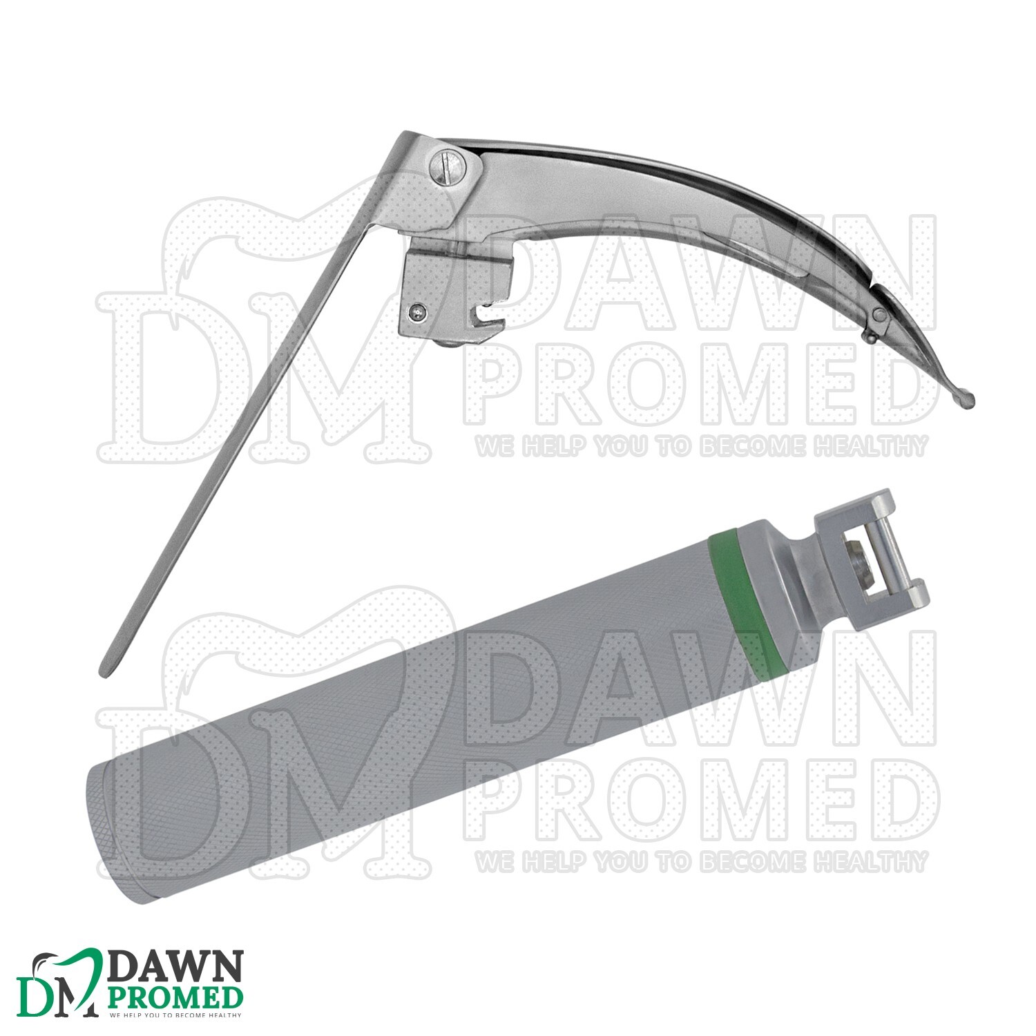 4 Pcs Mccoy Laryngoscope Flexi-Tip Fiberoptic Led Blade #2, 3, 4 Medium Handle