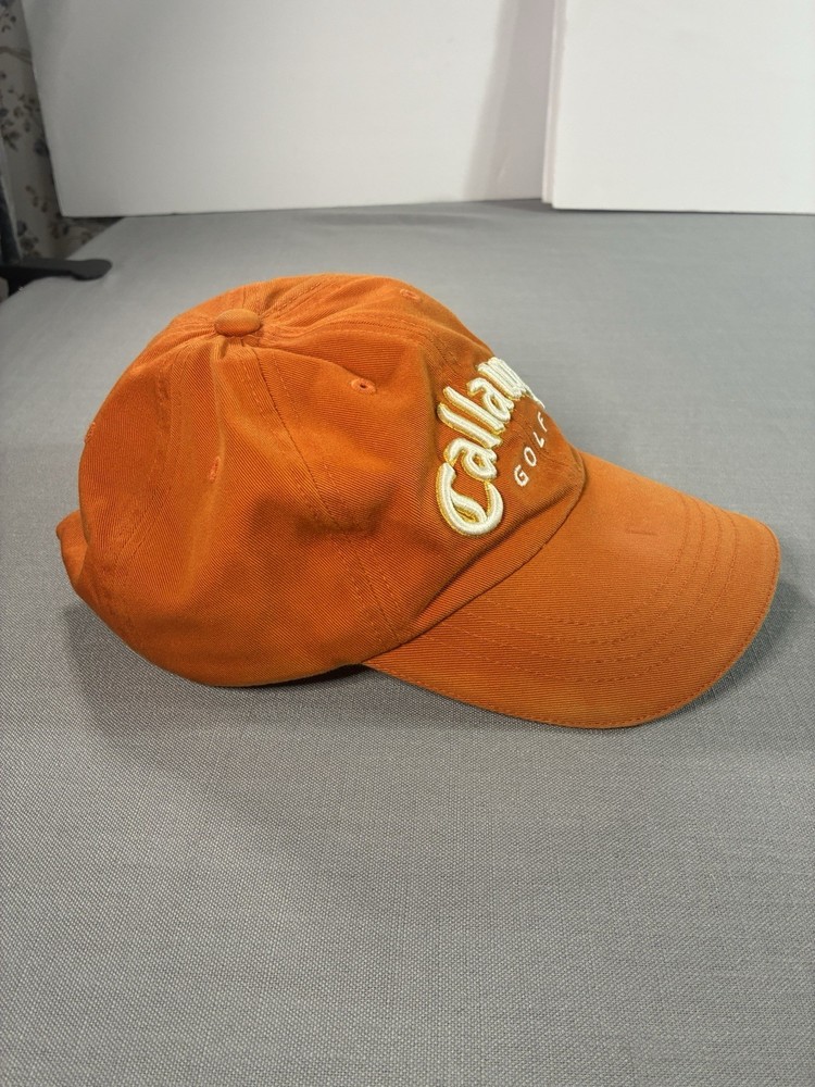 Callaway - Golf - Adjustable Strapback Orange Cap - Dad Hat