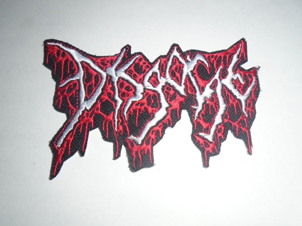 DISGORGE IRON ON EMBROIDERED PATCH