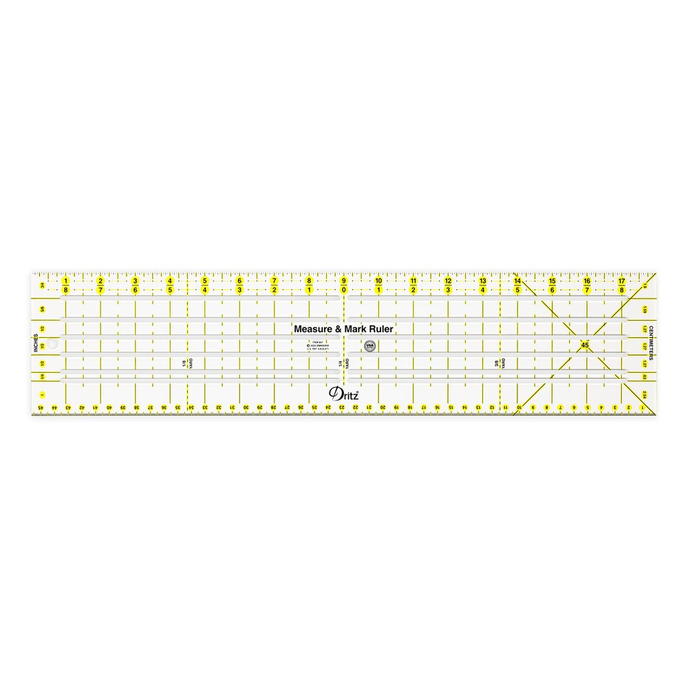 Dritz Measure & Mark Rulers & Accessories, Clear