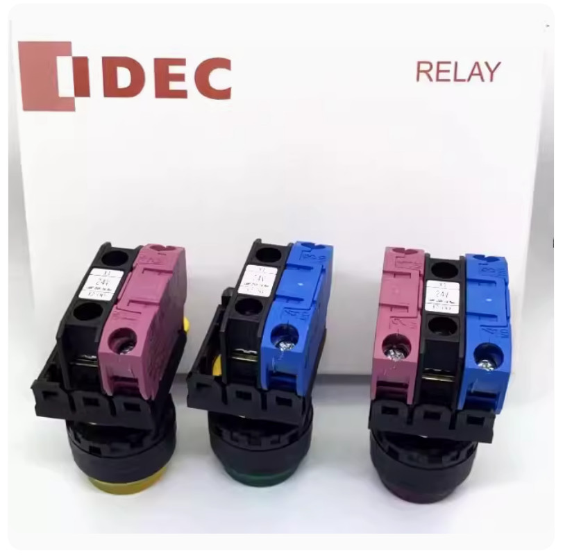 1PC NEW IDEC Self-reset button switch without light YW1L-M2E02Q red 2NC #LL