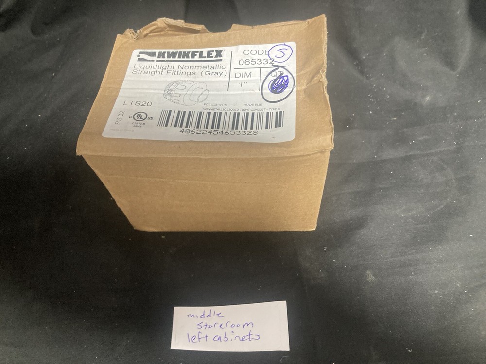 Kwikflex liquid tight non matallic straight fitting 1” LTS20 5 Pack