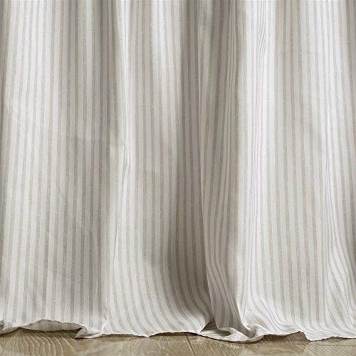 Ticking Stripe Bedspread Size 3 Piece Set - Ruffle Bedding Set Full Wheat