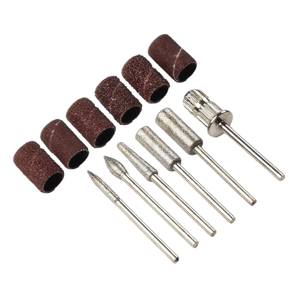 12pcs Electric Nail Drill Bits File Tool Manicure Machine Grind Head Tools Pack