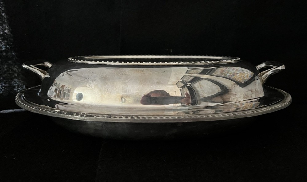 Poole Silver Co EPNS 1104 Buffet Covered Serving Dish Server Silverplated Plate