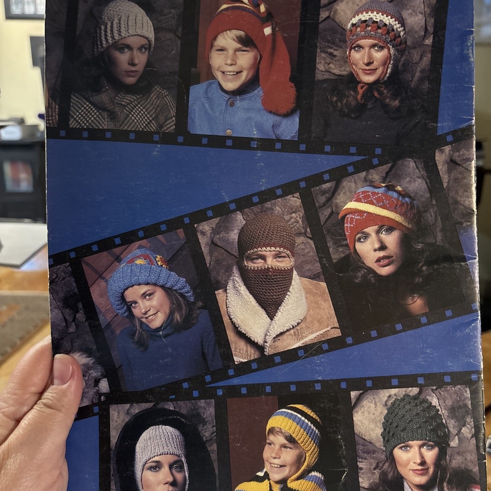 Vintage Hat Knitting Patterns Ski Hat Rainbow